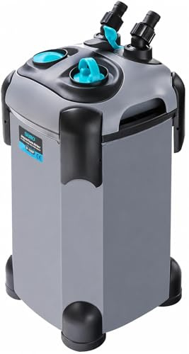 Aquorix Aquarium Außenfilter für 100-300L - Filter Aquarium für salz- & süßwasser Aquarium - Außenfilter Aquarium 1000L/H für kristallklares Wasser - leise Pumpe