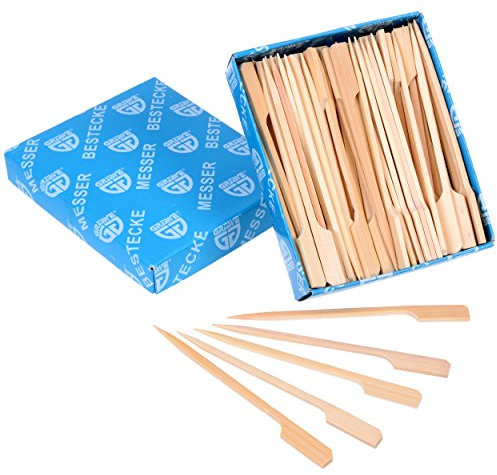 GRÄWE Fingerfood-Spieße Häppchen-Spieße 100 Stück aus Bambus