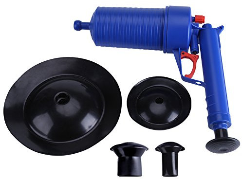 Yosoo Déboucheur de Canalisation Professionnel Pompe à Vide Plastique Pistolet Ventouse à Evier Forte pour WC Cuisine Salle de Bain Toilette