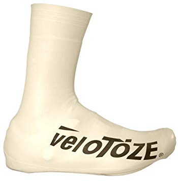 veloToze Tall Shoe Cover 2.0 - Covers Road Cycling Shoes - Water-Proof, Windproof Overshoes for Bike Rides in Spring, Fall, Winter Rainy, Cold Weather - Bright Colors Make Road Biking Trips Safer
