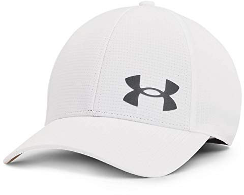 Under Armour Herren Isochill Armourvent Baseball Cap - Weiß/Pitch Grau - L/XL