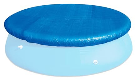 366cm / 12FT Runde Poolabdeckung, Faltbare Kordel Design Solarabdeckung Wärmeisolierung Filmrahmen für Schwimmbad