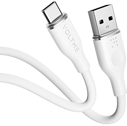 VOLTME Cavo di ricarica rapida da USB a USB-C 2.0, 1,0 m, per Samsung PD 3A, ultra morbido e flessibile, ricarica telefono a casa o in ufficio, per MacBook/iPad/Galaxy/Pixel/Switch/Huawei