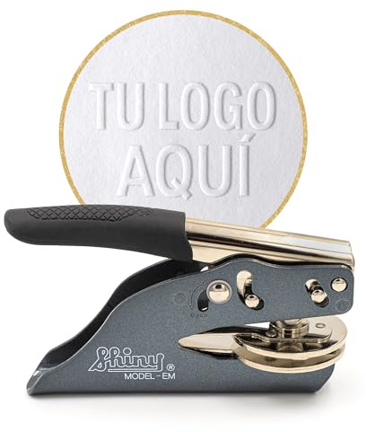 JUST REFINE® Sello en relieve personalizado con su propio diseño - Pinzas de papel en relieve personalizadas, perfectas para regalos y marketing corporativo - disponibles en exclusiva