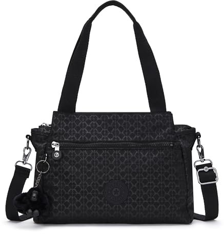 Kipling Elysia Mittelgroße Schultertasche, Schultertaschen, Signature Emb (Schwarz)