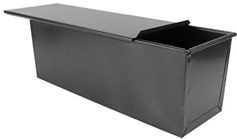 Moldes for pan y pan Molde for pan brioche con tapa Caja plana antiadherente for tostadas Utensilios for hornear con tapa for panes caseros Pasteles Horno Hornear pan Moldes for hornear negros Moldes