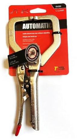 SNK 06200 7 178mm Automatic Self Adjusting Curved Jaw C Clamp