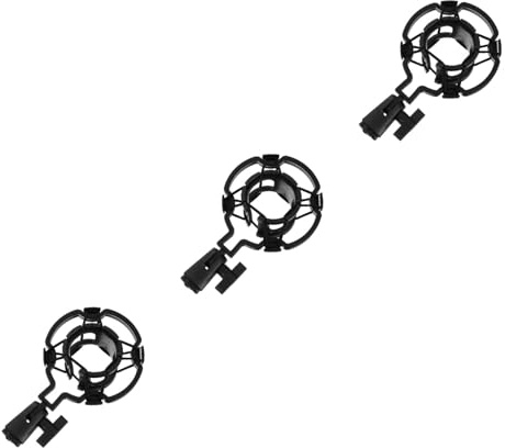 TOYANDONA 3 Piezas Montura antichoque para micrófono montaje universal montaje de araña de micrófono soporte de clip de micrófono soporte para clip de micrófono capacidad montar