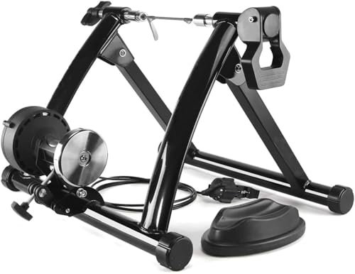 Entrenador De Rodillos For Bicicletas, Soporte For Montar En Interiores Soporte Magnético For Entrenamiento De Bicicletas Con Resistencia De 6 Niveles, For Bicicletas De 26-28 Pulgadas Rueda 700C, Car