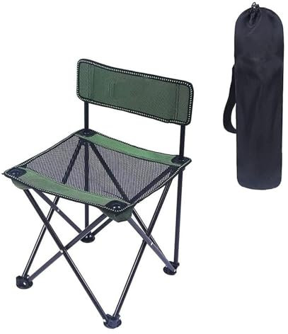 AMULONG Klappbarer Campingstuhl Klappstuhl Camping, Ultraleicht Tragbar Outdoor Camping Reise Strand Angeln Reisestuhl Faltstuhl Anglerstuhl