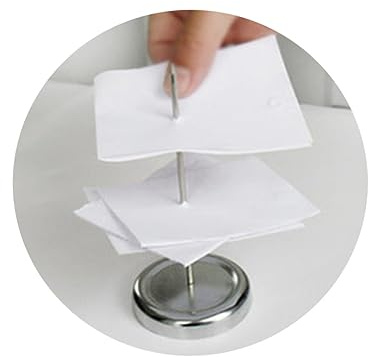 CAXUSD Quality Material Menu Summons Fork Stainless Steel Invoice Holder Office Receipt Needle Folder Restaurant Accessory for Menu