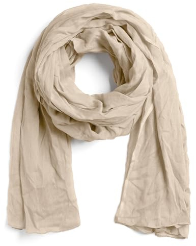 ALLEE DU FOULARD Langer Schal, Stola Nomad – 100% Baumwolle – Größe 110 x 300 cm – Damen und Herren – Länge 3 Meter – Komfort und Fließfähigkeit