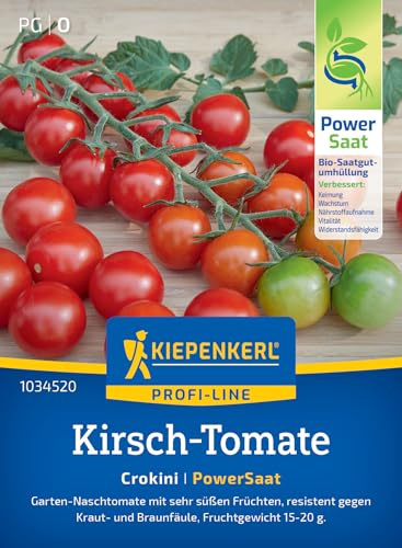 Kiepenkerl Kirsch-Tomatensamen Crokini 1034520, Gemüsesaat | Naschtomate, aromatisch, für Freiland, Gewächshaus & Topf