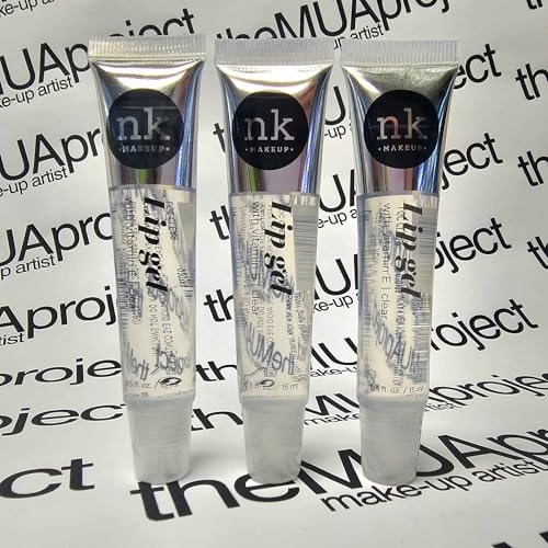 The Make-Up Artist Project 3 Pack Bundle of Clear Lip Gels - Hydrating Lip Glosses to nourish your lips with Vitamin E, Super Glossy and Thick.