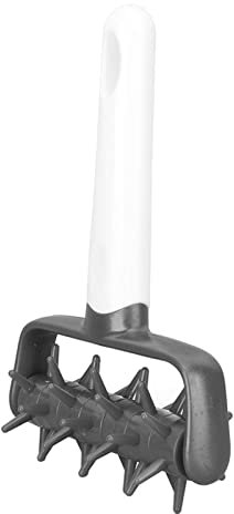 Dough Hole Maker Slip Resistant Pizza Dough Docker Roller Staggered Spikes Prevent Blistering Hanging Hole ABS for Home for Pastry Pie (Gray)
