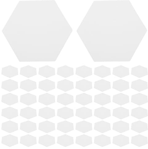 Homoyoyo 300 plantillas hexagonales para colchas - Plantillas de papel de alta calidad para principiantes y trabajos de costura DIY - Ideal para proyectos creativos de colchas y accesorios de colchas
