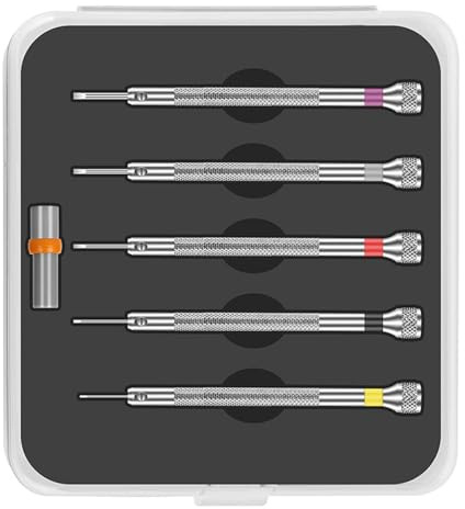5Pcs Screwdriver Set High Hardness for Phone Watch Glasses Laptop PC Accessories Screwdriver Set with Case