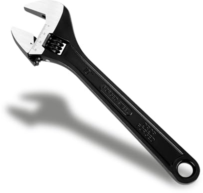 6In Small Adjustable Spanner, Compact Adjustable Wrench with 30mm Wide Jaw | High Carbon Steel with Non-Slip Grip & Precision Worm Gear – for Plumbing, Bike, Auto, DIY & Furniture – Compact & Durable