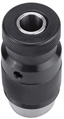 KIMISS Portabrocas sin Llave Autoajustable B16 de 0-13 Mm para Tornos y Taladros eléctricos: Construcción de Acero Duradero para un par Mejorado