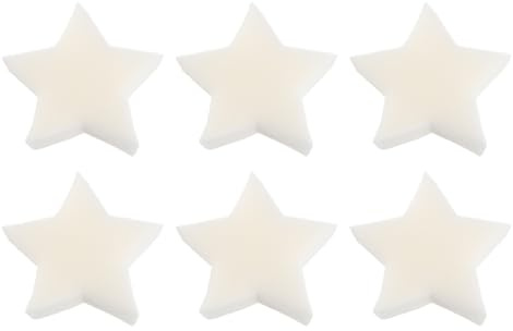 Ciieeo 6pcs Oil-Absorbing Sponge Five-Pointed Star Shape Sponge Reusable After Cleaning White for Hot Tubs and Kitchen Filtration