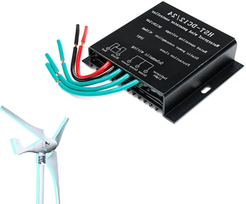 YIGECHENXIN Controlador de Carga MPPT para Turbina Eólica de 3000W-6000W, Regulador de 12V 24V 48V para Generador Eólico con Protección contra Sobrecarga y Pantalla,48v