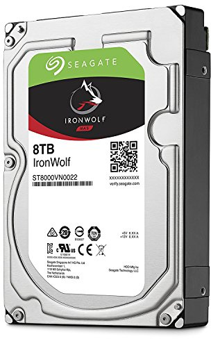 Seagate IronWolf 8TB NAS Internal Hard Drive HDD – CMR 3.5 Inch SATA 6Gb/s 7200 RPM 256MB Cache for RAID Network Attached Storage