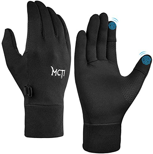 MCTi Laufhandschuhe Herren Damen Handschuhe Touchscreen Liner Leicht Sporthandschuhe Motorrad Radfahren Wandern Arbeiten