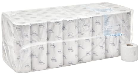 Kleenex Papier Toilette 8438 – 2 Épaisseurs, Blanc, Doux & Résistant, Certifié FSC & Écolabel, 96 Paquets x 250 Feuilles (24 000 au Total)
