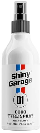 Shiny Garage Coco Tyre Booster 250 ML | Reifenglanzspray Matte oder Glänzende Optik Schnelle Anwendung Reifenpflege Kokosduft