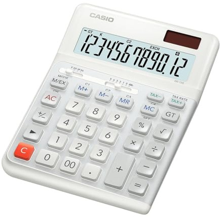 CASIO - DE-12E-WE Desktop Calculator