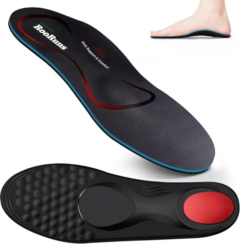 Orthopädische Einlegesohlen, Plantar Fasciitis Hohe Arch Support Schuheinlagen für Plattfuß Fersensporn Metatarsalgie Fußschmerz, Weiche Funktionelle Sport Komfort Einlagen für Damen & Herren, EU41-43