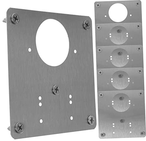 Uonlytech 6pièces Plaque De Réparation Acier Pour Charnières De Cabinet Plaque Mending Pour De Cuisine Et Armoire Fixation Et