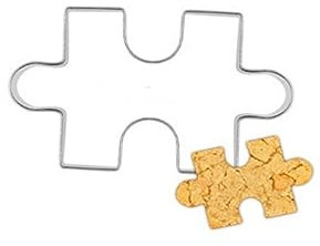 PRETYZOOM Stainless Steel Cookie Cutters Puzzle Shape Mold Biscuit Heat Cookie Tool