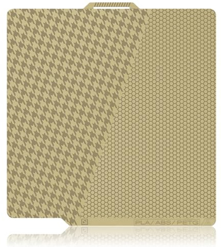 IdeaFormer Houndstooth & Honeycomb PEI P1S A1 Plaque d'impression texturée PEI Spring Steel PLA ABS avec code QR pour Bambu Lab X1/X1C/X1E/A1/P1P/P1S
