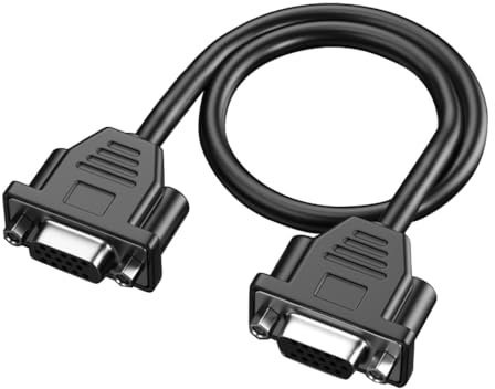 KADSXIYA Cable VGA hembra de 15 agujeros de 30 cm para conectar PC a HDTV o proyectores de 11.8 pulgadas