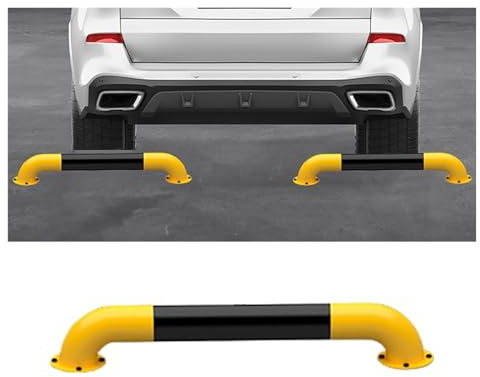 Barra anticolisión barandilla Barra anticolisión de barandilla para automóviles, bloqueador de barrera de poste de bolardo, topes de estacionamiento para parachoques de garaje, tapón de rueda para gar