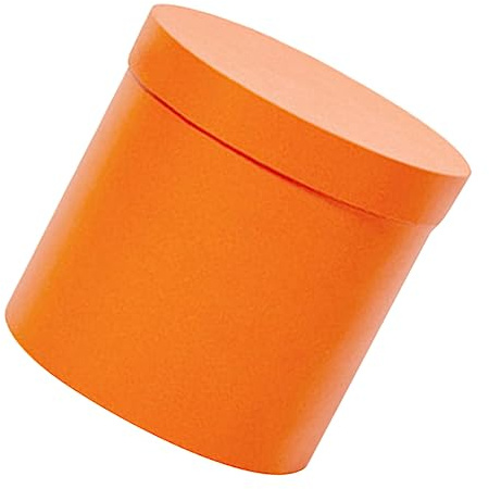 FRCOLOR Runde Blumen-geschenkbox Aus Pappe Mini Bouquet Verpackung Für Kreative Diy-arrangements Für Blumenläden Hochzeiten Und Geschenke Orange