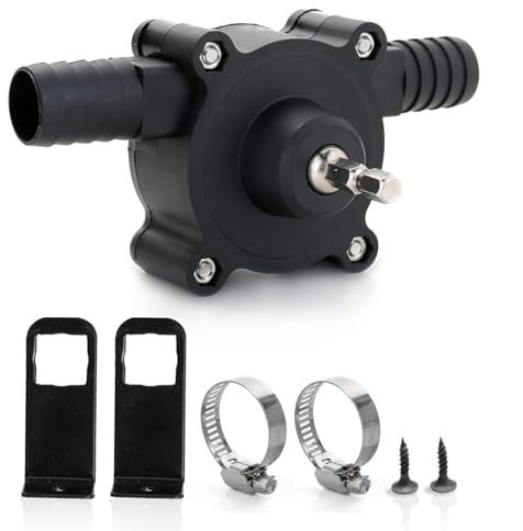 Portable Mini Electric Drill Pump, Drill Pump for Water, Oil & Diesel for Quick & Efficient Fluid Transfer, Handheld Self-Priming for DIY, Gardening & Emergency Use