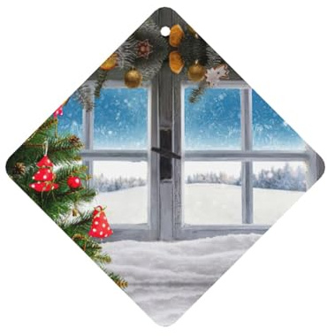 Lot de 10 cartes désodorisantes parfumées pour voiture Motif sapin de Noël