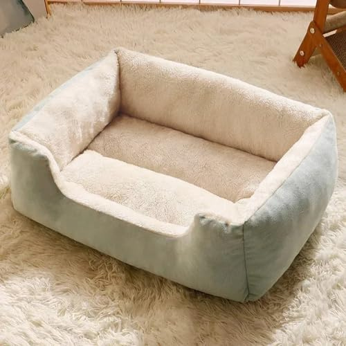XXIUDEE Hundebett Medium Hundesofa-Bett Haustierkissen-Polster Hundehaus | 60*45*15cm, orthopädisches, Anti-Angst, weiches warmes, quadratisches, rutschfester Unterseite, für Kätzchen und Welpen