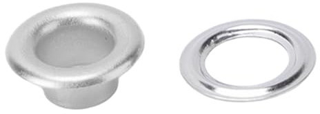 Phefop Kit Passacavo da 300 Set, Occhielli in Acciaio Inossidabile da 6 Mm con Rondelle per Artigianato, Accessori di Abbigliamento, Progetti in Tessuto Fai da Te (#3)