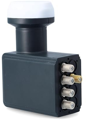 GALLUNOPTIMAL DOCS/SCR LNB 24UB + 4 Legacy Ø40 mm – 0,1 dB, hoher Gewinn, Satellitenempfang für bis zu 24+4 Teilnehmer, LTE-Filter gegen Mobilfunkstörungen, 1× SCR + 4× Legacy, DVB-S/S2, UHD/4K