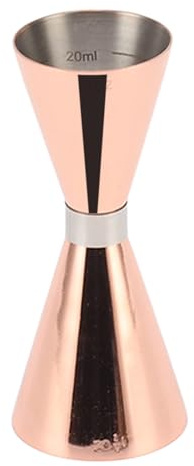 Fdit Doppio Jigger da Cocktail, Misurino da Barra in Acciaio Inossidabile con Misure Interne di 2 Oz 1 Oz, per Barman e Uso in (Oro rosa)