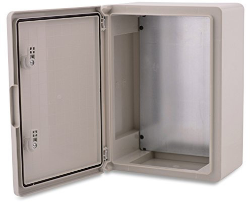 BOXEXPERT® Verteilerkasten außen wasserdicht [ABS Kunststoff IP65 Gehäuse] grau (Serie Fleet) 350x250x150mm | Schaltschrank außen | Wandschrank | Industriegehäuse | Leergehäuse