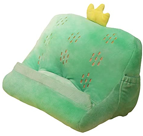 Roexboz Tablet Halter Kissen, Lesekissen, Leseständer, Obstkissenhalter, Plüschhalter für Bett Sofa für iPad Pro Air , Bücher, andere Tablet, eReaders