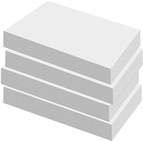 PINGEUI 50 Pack 5 x 7 Inches White Chipboard Sheets, Thick Paper Cardstock, Cardboard Sheets for Scrapbook, Art Crafts, Picture Frames, Print, Embellishments