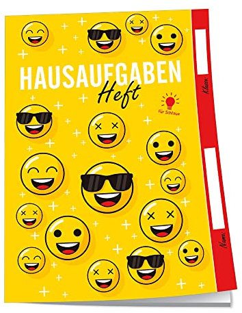 Trötsch Hausaufgabenheft für Schlaue Happy: Schulplaner Hausaufgabenheft Timer Terminkalender