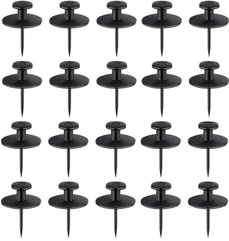 20 Stück Bilderaufhänger-Nägel,Dekorative Pinnnadeln,Reißzwecken, Kleiderbügelnägel, Doppelköpfige Nägel zum Aufhängen von Bildern, Rostfreie Reißnägel, Büro, Arbeitszimmer, Trockenbau