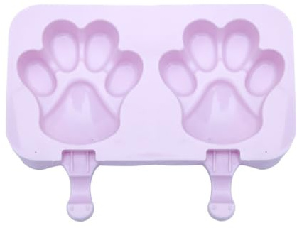 Popsicle Molds, 3 Cavities Silicone Popsicle Molds & Ice Cake Pop Mold Maker with 50 Wooden Sticks Ice Cream Cake Pop Mould for Baby Food Storage Containers Non Stick Cake Molds, Type 4