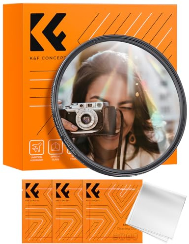 K&F CONCEPT Prisma Filter 72mm Buntes Sternenlicht Gebürstet Anamorphe Filter (Nano-Basic)